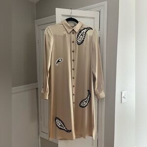 Tory Burch Long Sleeve Paisley Dress- Pre Fall 2020 Runway Piece.